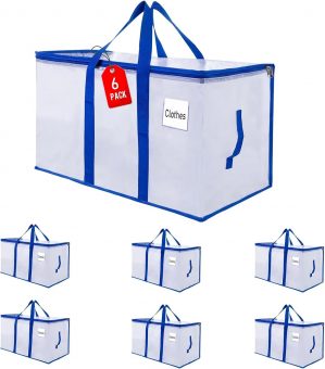 Moving Bags 105 L, 6-Pack Storage B...