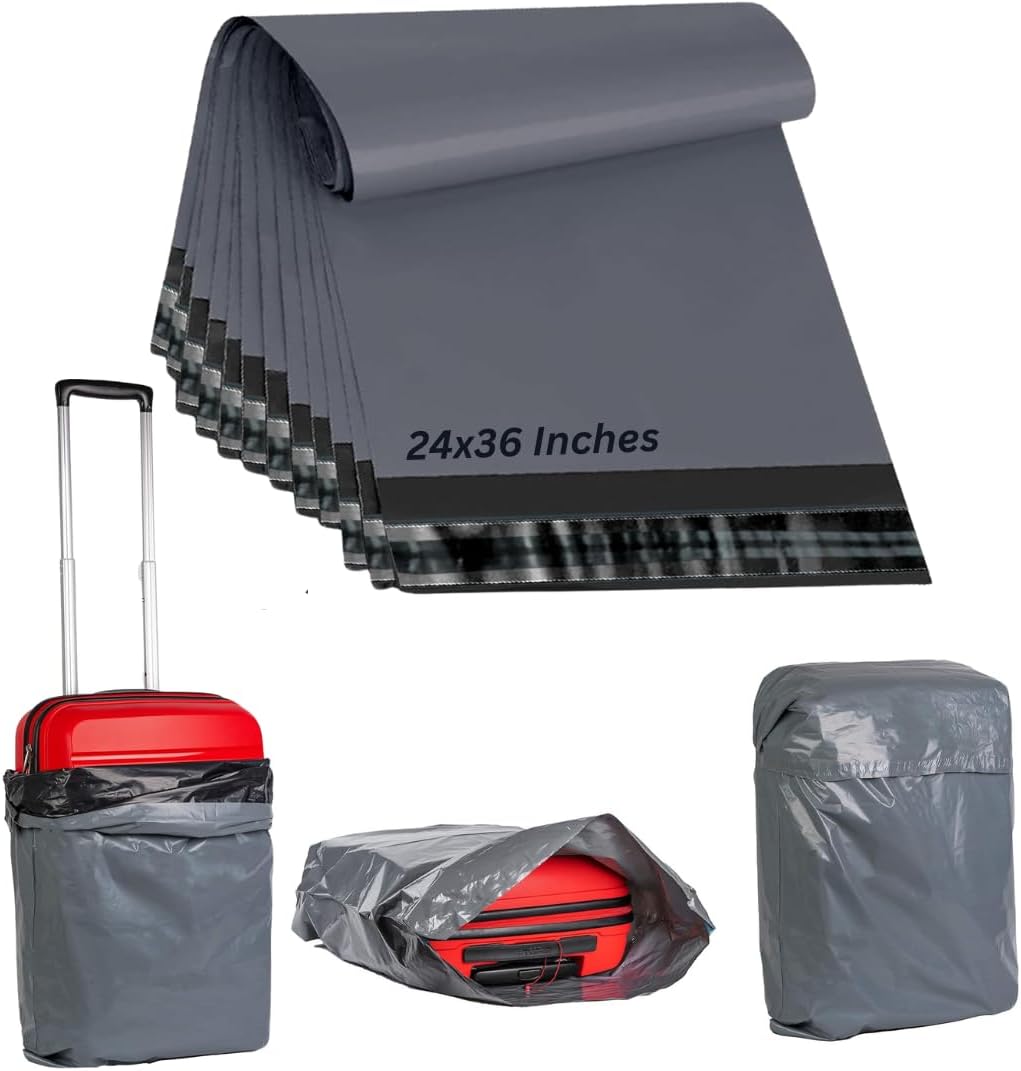 24x36 50 Mailing Bags Self Seal Grey Parcel Bags | Extra Large Mailing Bags, Postage Bags, Shipping Bags | Strong Tear Proof Delivery Bags for Parcels Packing