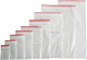 Pack of 100 12 x 18 cm Zip Lock Pol...
