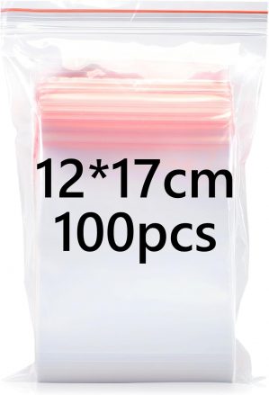12x17cm Resealable Clear Plastic Ba...