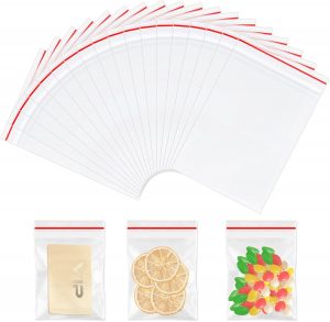 Zngou 300Pcs Grip Seal Bags Small P...