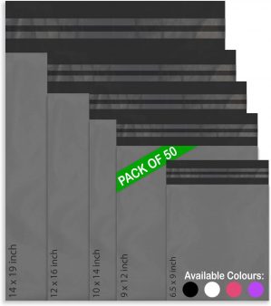 50 Mixed Mailing Poly Postal Self S...