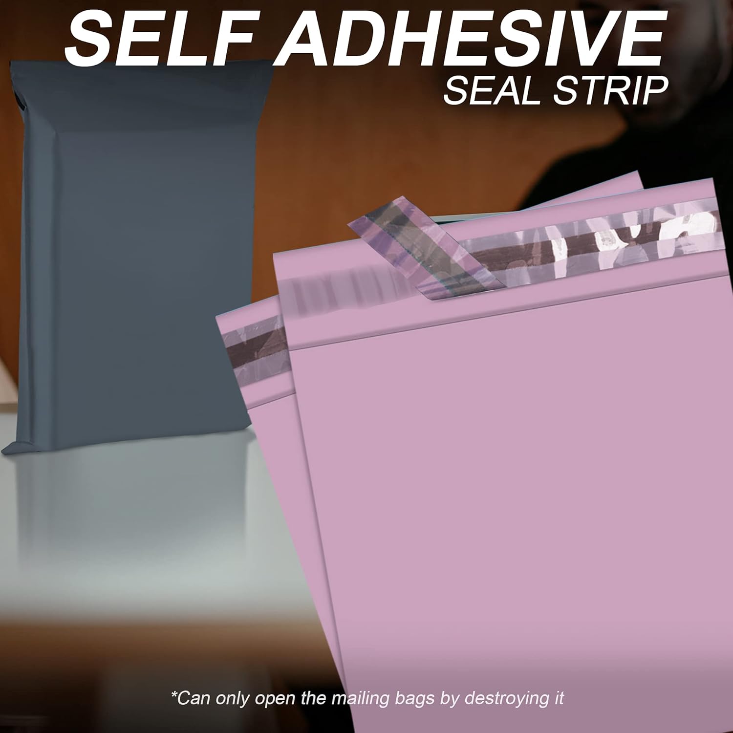 YUNJU 60 Mixed Plastic Mailing Bags Self Seal Mailing Bags for Clothes Mail Packaging Mailing Bags Hardened Secure Medium Mailers Assorted Sizes - Image 2