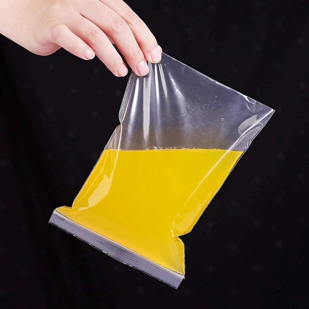 RFE Grip Seal Bags *CHOOSE YOUR SIZE AND QUANTITY* | Strong Resealable Zip Lock | Clear Plastic | Freezer Bags | Food Storage & Jewellery (200, 4.5" x 4.5" - 114mm x 114mm) - Image 3