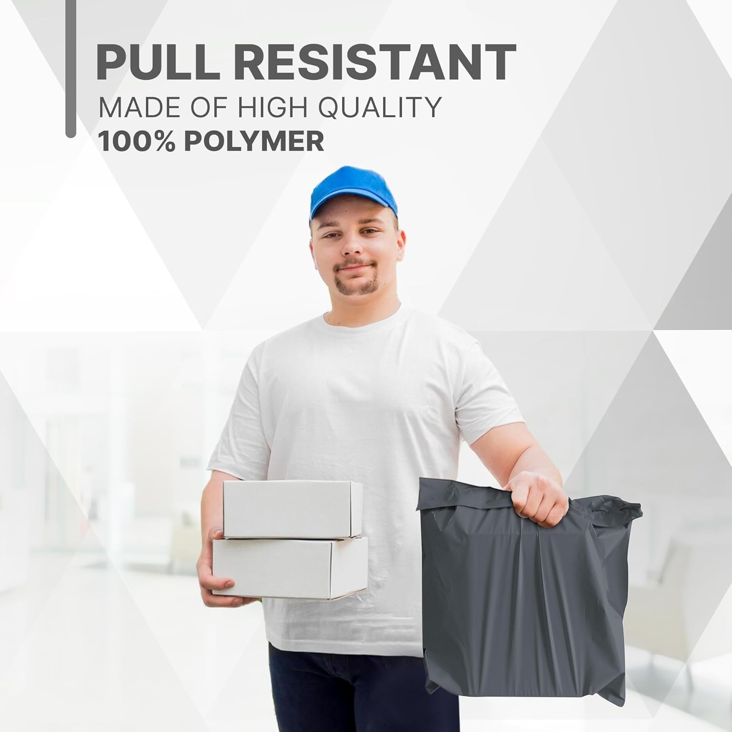 delka Mailing Bags, Durable Grey Poly Mailer Bags, Tear-Resistant Shipping Envelopes for Clothing, Documents, Strong Self-Seal Adhesive, Waterproof & Lightweight (6x9, 50PK) - Image 6