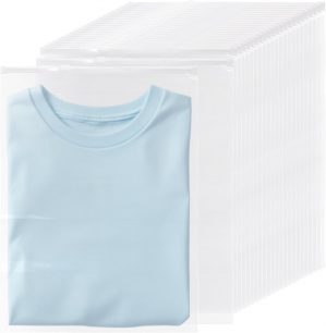 100 PCS Large Reusable Ziplock Bags...