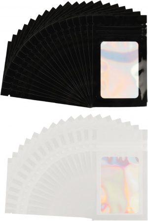 120 Pcs for Mylar Holographic Bags,...