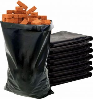 Heavy Duty Pack of 15 Black Rubble ...