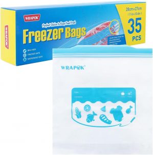 Zip Lock Freezer Bags Large Food Ba...