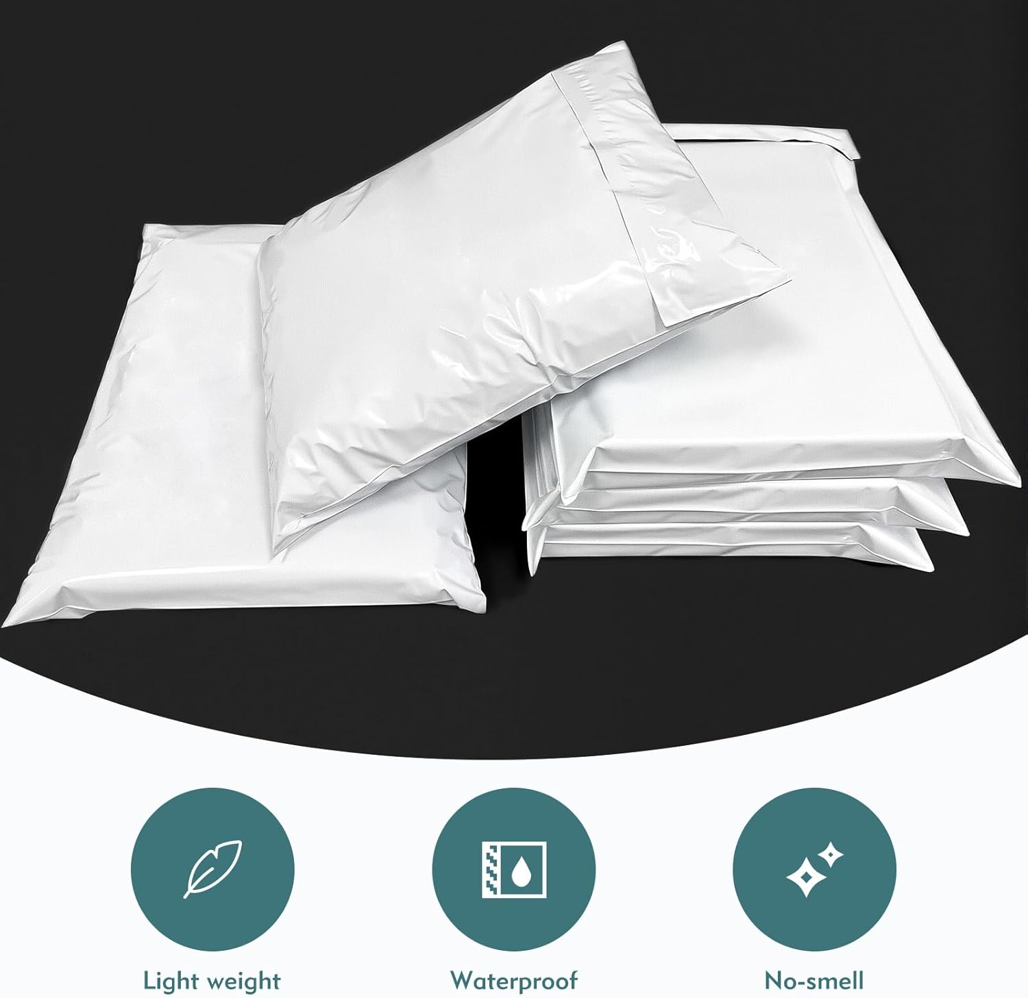 5Pcs Large Postage Bags, 60cm×80cm Self Seal Large Mailing Bags, Extra Strong Polythene Grey Mail Envelopes for Express Packaging - Image 4