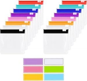 16Pcs Zippered Pill Pouche Bags Set...