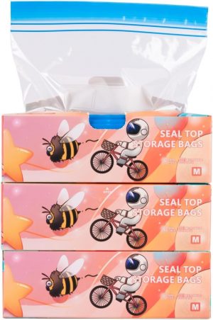 75 Pieces Reusable Freezer Bags, Fo...