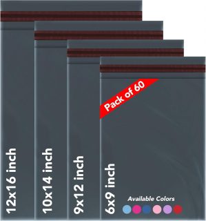 ISOUL 60 Mixed Size Mailing Bags, S...