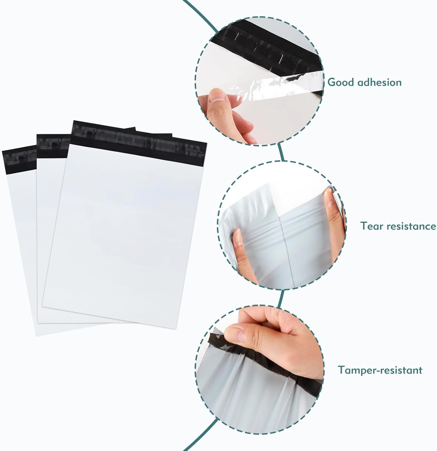 5Pcs Large Postage Bags, 60cm×80cm Self Seal Large Mailing Bags, Extra Strong Polythene Grey Mail Envelopes for Express Packaging - Image 3