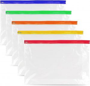 Pack of 5 A4 Plus Zipper Pouch Docu...