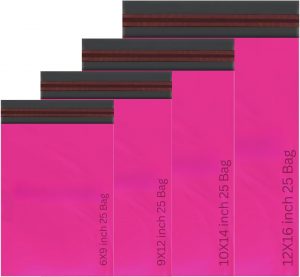 Postal Bags 100 Mixed Hot Pink Mail...