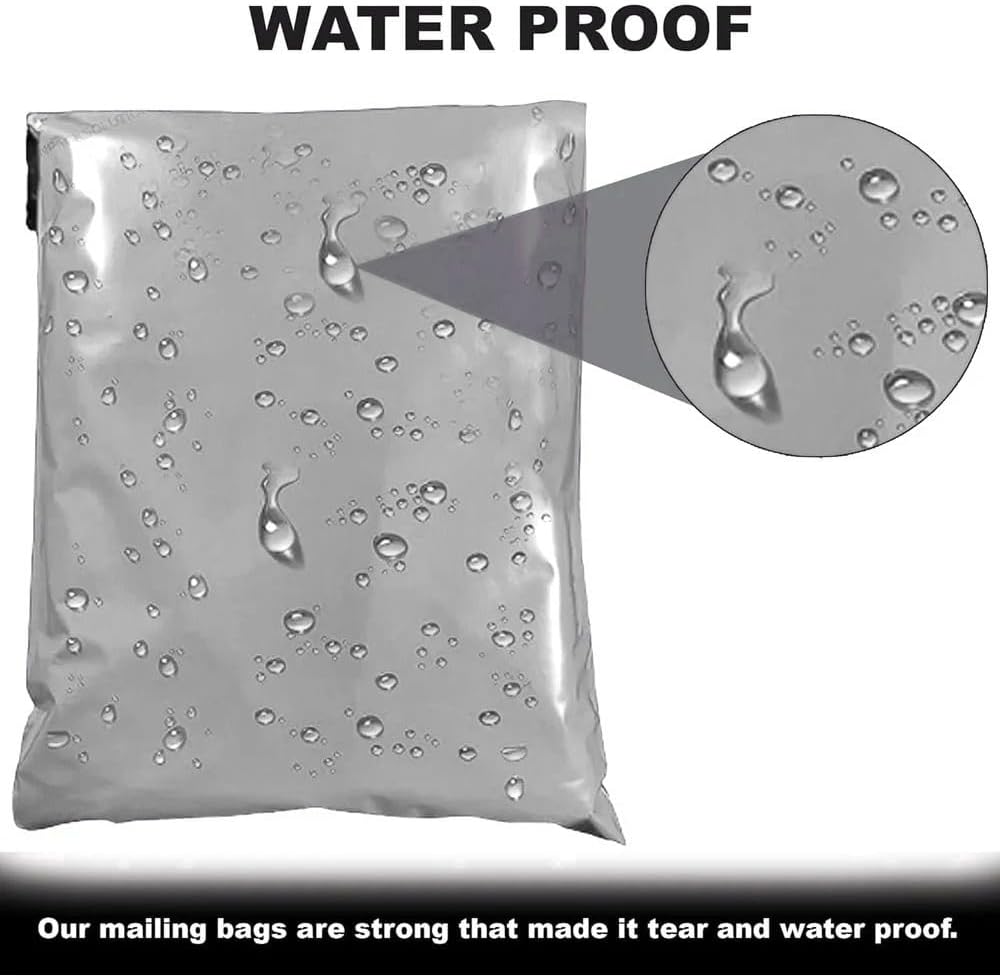 100 X Efforias 12 X 16 Grey Mailing Bags | Self Adhesive | Waterproof and Tear-Proof Postal Bags - Image 3