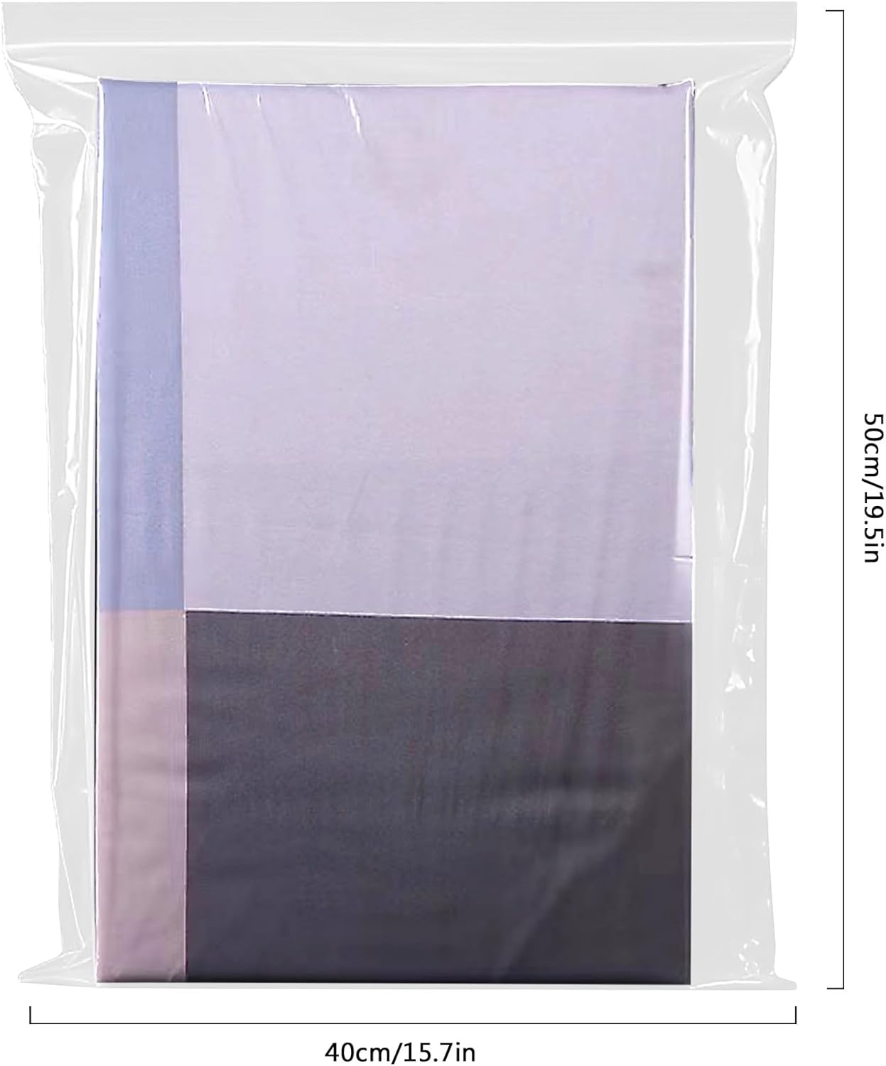 Resealable Clear Plastic Ziplock Bags 40x50cm Large Sealed Bag Storage Bag Press Thickening and Durable Grip Seal Bags for Shoes, Blankets, Clothing Storage, 20PCS - Image 2