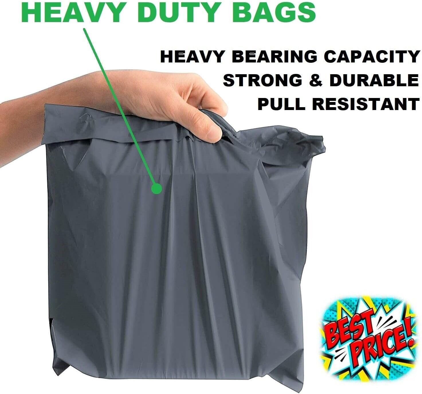 G4GADGET 50 Strong 6" X 9" Polythene Mailing Postal Bags Plastic Material Mailing Or Posting Parecels Bag for Postages Strong Self Seal - Image 2