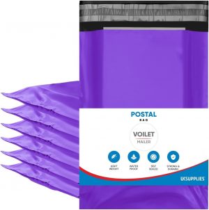 Purple Mailing Bags Waterproof Peel...