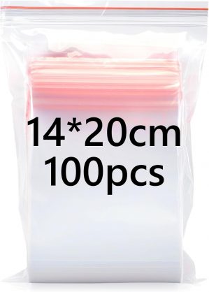14x20cm Resealable Clear Plastic Ba...