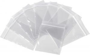 100 Zip Seal Bags Clear Plastic Zip...