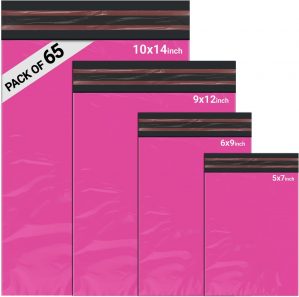 65 Mixed Parcel Bags Hot Pink, Mail...