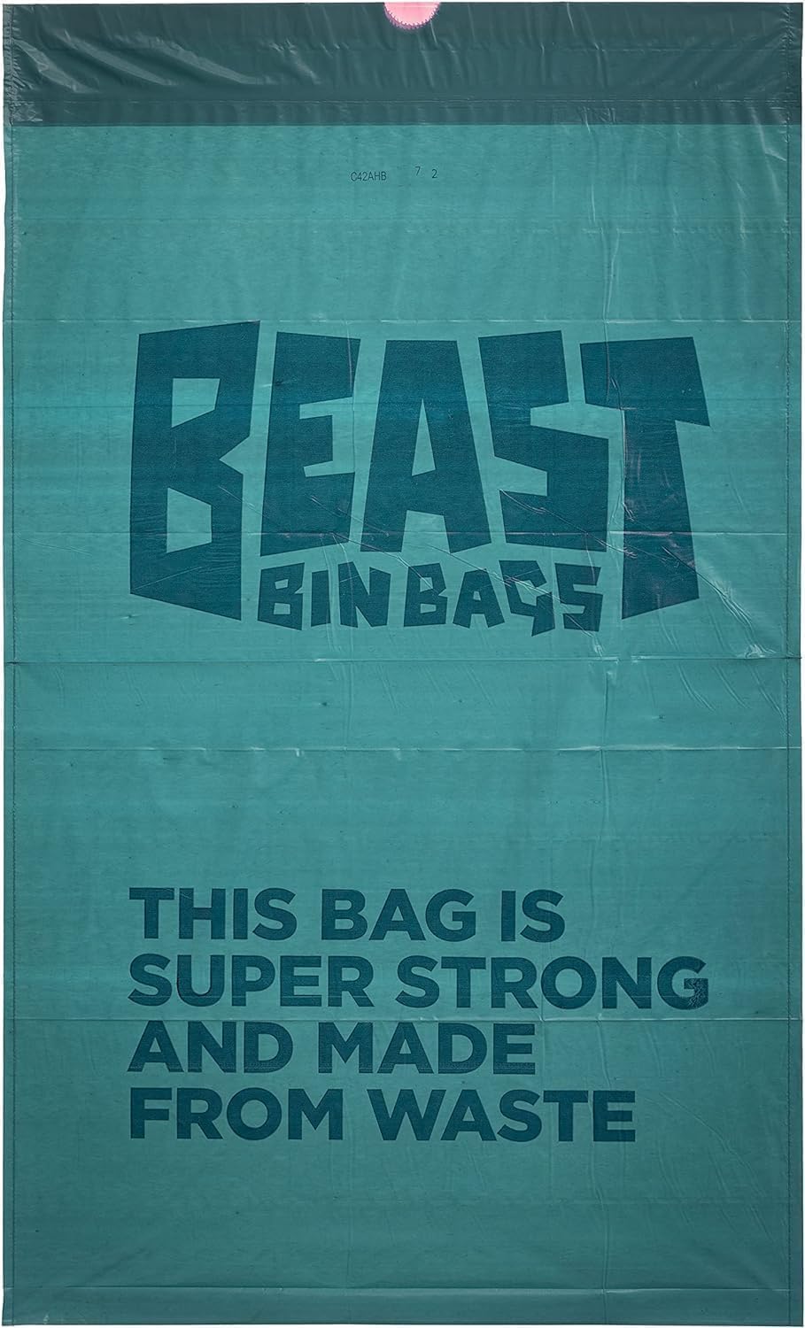 BEAST BIN BAGS, 10 Rolls of 10 x 30 Litre Bags (Total 100 Bags) - Made From 100% Recycled LLDPE - Incredibly Strong, Tall and Slim Drawstring Pedal Blue Bin Bags - Image 2