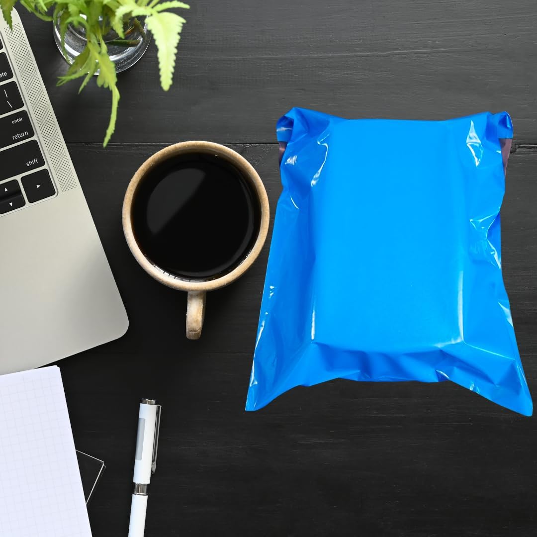 100 Mailing Bags – Strong and Waterproof Postal Bags | Self-Seal Poly Mailers & Postage Bags for Secure Packaging, Shipping & Delivery (9 x 12 (230 x 300mm), Blue, Pack of 100) - Image 7