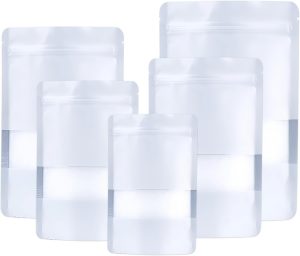 100pcs Mylar Bags Stand up,Resealab...