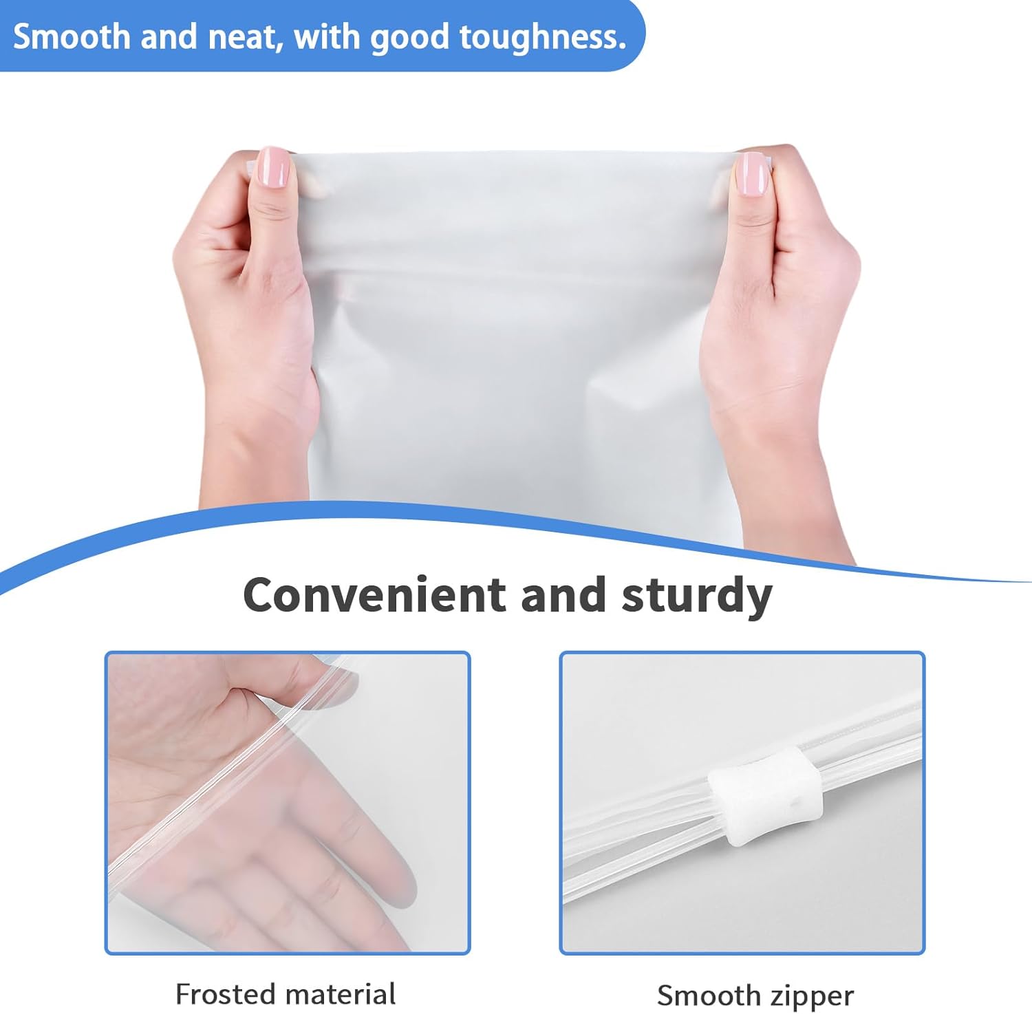 40 Pack Reusable Ziplock Bags, 40 x 30cm Large Ziplock Bags Travel Clothes Storage Bag, Transparent Fully Sealed Bag Waterproof Multi-Purpose Sealable, Pouches for Organizing Clothes, Shoes, Cosmetics - Image 5