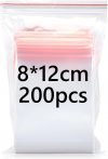 8x12cm Resealable Clear Plastic Bag...