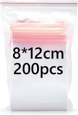 8x12cm Resealable Clear Plastic Bag...