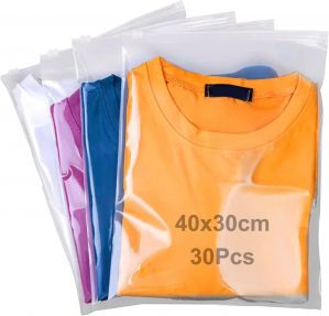 QISF 30 Pcs Reusable Ziplock Bags f...
