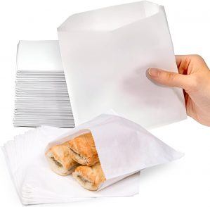 Greaseproof Paper Food Bags 5″...