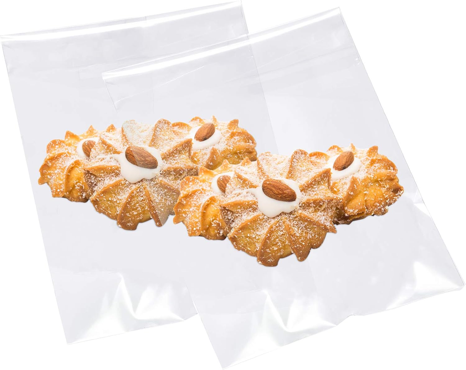 4 Size 240 Pieces Clear Plastic Cello Bag Resealable Self Sealing Cellophane Bag for Candy Cookies Decorative Wrapper (4 x 6 Inch, 5 x 7 Inch, 8 x 12 Inch, 10 x 13 Inch) - Image 6