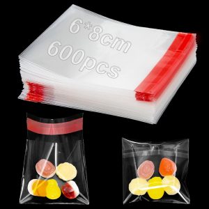 600pcs Clear Cellophane Bags Small ...