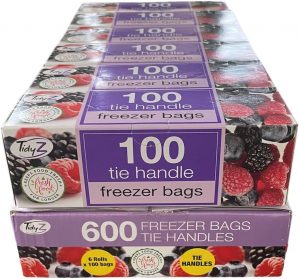 600 TidyZ Food Freezer Bags with TI...