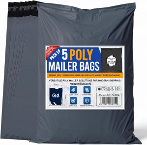 G4GADGET 5 Large Grey Postal Bags 2...