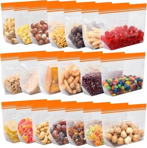 SPLF 20 Pack Quart Reusable Freezer...