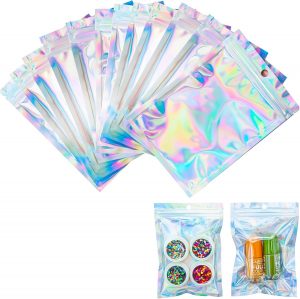 25pcs Mylar Zip Lock Bags, 10.5x15c...