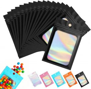 130 Pcs Mylar Bags 2.8×3.9 Inch Ho...