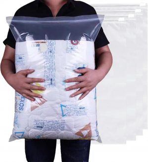 20Pcs Clear Zip Lock Clothes Bags L...