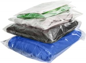 100 CLEAR PLASTIC SELF SEAL GARMENT...