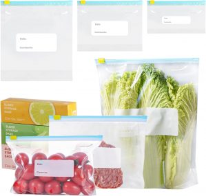 50 Pcs Freezer Bags, Zip Lock Bags,...