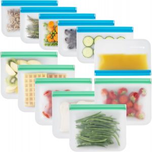 Reusable Freezer Bags – 12 Pa...
