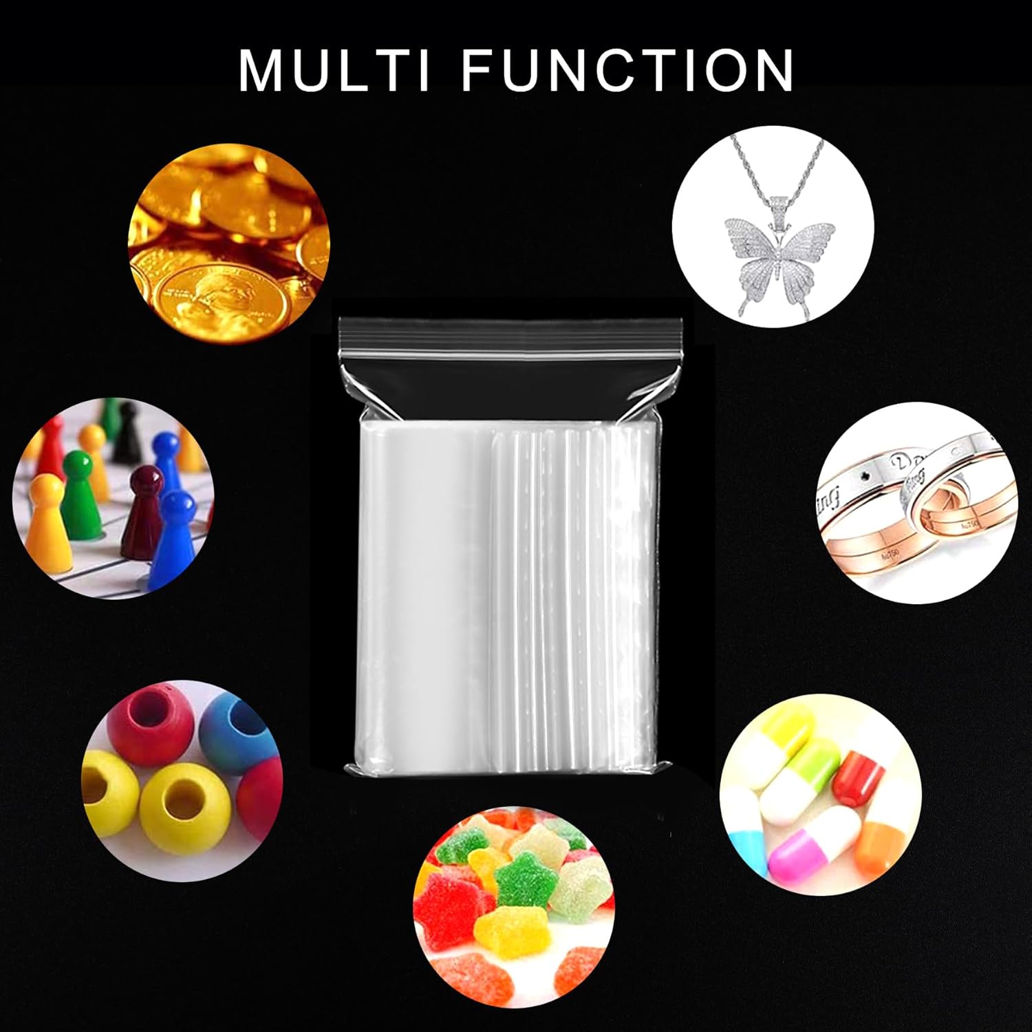 Resealable Clear Plastic Ziplock Bags 40x50cm Large Sealed Bag Storage Bag Press Thickening and Durable Grip Seal Bags for Shoes, Blankets, Clothing Storage, 20PCS - Image 4