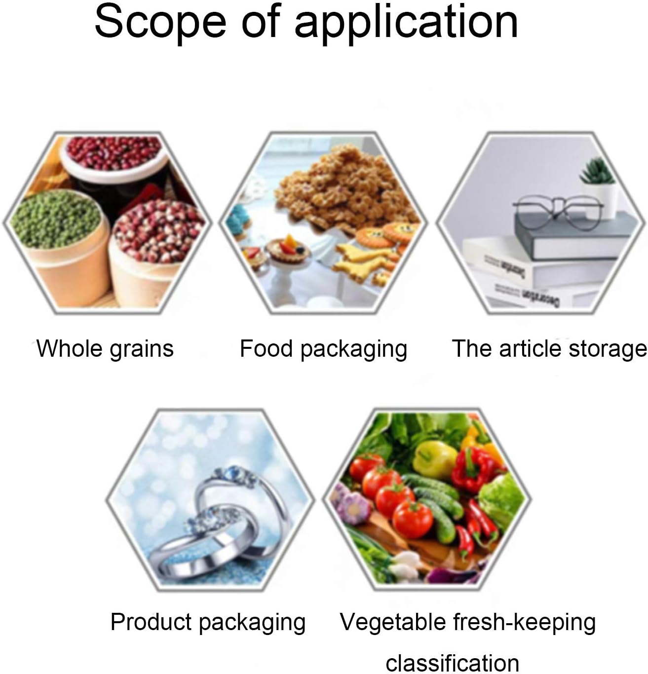 100pcs Thickening Grip Seal Bags,17*24cm Poly Zip Lock Bags Sealable Zip Bags Resealable Clear Plastic Bags,Sealed Storage Pouches for Kitchen Storage,Jewellery,DIY Arts,Office Stationery Storage Bag - Image 6