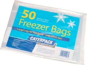 Caterpack Freezer Bags, 50-Piece