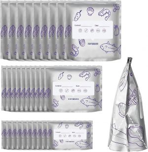 3 Sizes Zip Lock Foil Bags (30 Pcs)...